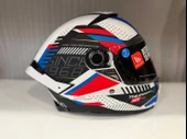KASK MT THUNDER 4 SV LUMİNENCE A7 MAT BEYAZ/MAVİ thumbnail 3