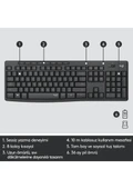 Logitech MK295 Sessiz Kablosuz Klavye Mouse Seti thumbnail 2