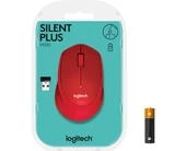 Logitech M330 Sessiz Kablosuz Optik Mouse - Kırmızı thumbnail 6