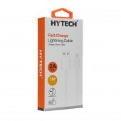 Hytech HY-X91 1m 2A iPhone Lightning Beyaz Şarj Kablosu thumbnail 3