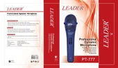 LEADER Professional Dynamic Microphone PT-777 thumbnail 2