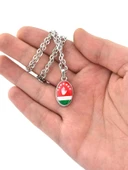 Abhaz Bayraklı Damla Kolye thumbnail 2