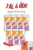 100 gr. Lux Zigzag Pamuk 7 AL 6 ÖDE ve ROSIE thumbnail 1