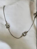 Düğüm Model Silver Renk Bileklik thumbnail 2