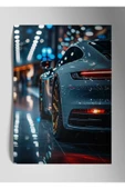 Metal Baskı Parlak Araba Duvar Tablosu - Porsche thumbnail 1
