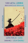 Metal Baskı - Samuray, Dekoratif Samurai Anime Tablo thumbnail 2