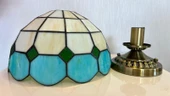 Yüceeller Tavan Vitray Eskitme Avize 30cm 12" Yeşil thumbnail 4