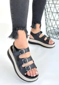 Jatay Siyah Cilt Sandalet thumbnail 1