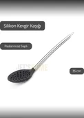 Silikon Kevgir Kaşığı Paslanmaz Saplı 35 cm thumbnail 3