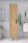 5 Raflı Banyo Boy Dolabı Beyaz Çam thumbnail 1