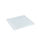 Plastik Kare Tabak Şeffaf 18 cm - 10 Adet thumbnail 1