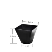 Plastik Mini Kap Siyah 120cc - 25 Adet thumbnail 2