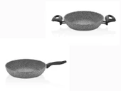 Falez 26 CM Granit Tava ve 20 CM Granit Sahan Seti thumbnail 1