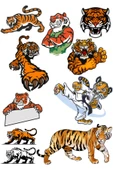 Kaplan Sticker Set -1 9 Parça Telefon, Tablet, Defter, Laptop Sticker thumbnail 1