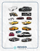 Hızlı Arabalar Sticker Set thumbnail 1