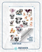 Sevimli İnek Sticker Set 2 thumbnail 2
