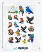 Papağan Sticker Set thumbnail 1