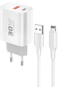 Zipax  Apple İphone 6 Plus - 6s Plus Şarj Aleti 30W Lightning SET thumbnail 1