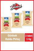 Günbak Baldo Pirinç 1 Kg x 3 Adet thumbnail 1