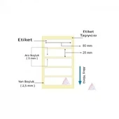 KUŞE BARKOD ETİKETİ 25X80 2000´Lİ thumbnail 2