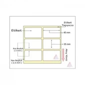TERMAL BARKOD ETİKETİ 35X45 2´Lİ 2000 Lİ thumbnail 2
