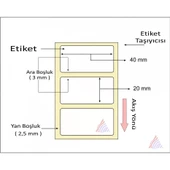 KUŞE BARKOD ETİKETİ 20X40 2000 ´LİK thumbnail 2