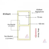 KUŞE BARKOD ETİKETİ 100X75 500 LÜ thumbnail 2