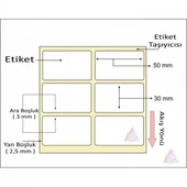 TERMAL BARKOD ETİKETİ 30X50 2Lİ 2000 Lİ thumbnail 2
