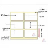KUŞE BARKOD ETİKETİ 30X40 2´Lİ 2000 ´LİK thumbnail 2