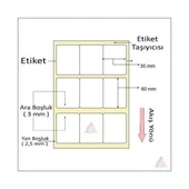 TERMAL BARKOD ETİKETİ 60X30 3´LÜ 3000´Lİ thumbnail 2