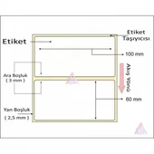 TERMAL BARKOD ETİKETİ 60X100 500 ´ LÜ thumbnail 2