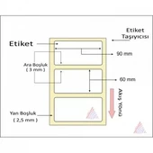 TERMAL BARKOD ETİKETİ 60X90 750´Lİ thumbnail 2