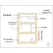 TERMAL BARKOD ETİKETİ 25X55 1000´Lİ thumbnail 2
