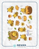 Arı Bal Sticker Set thumbnail 1