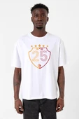 25 Şampiyonluk Shield Beyaz Erkek Oversize Tshirt thumbnail 1