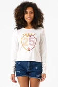25 Şampiyonluk Shield Ekru Ekstra Uzunkol Sweatshirt thumbnail 1