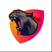 Panter Sticker 10x10 cmRenkli Sticker thumbnail 1
