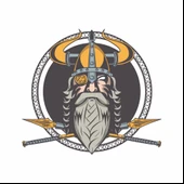 Viking Sticker 10x10 cmRenkli Sticker thumbnail 1