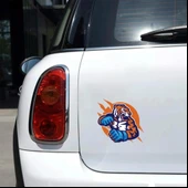 Boksör Kaplan Sticker 10x10 cmRenkli Sticker thumbnail 2