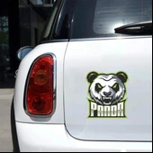 Kızgın Panda Sticker 10x10 cmRenkli Sticker thumbnail 2