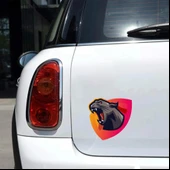 Panter Sticker 10x10 cmRenkli Sticker thumbnail 2