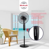 MirKraft FS-M40BR 16'' DC Motor 5 Kanatlı Ayaklı Vantilatör thumbnail 2