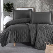 Clasy Microfiber Nakışlı Çift Kişilik Yatak Örtüsü Seti Aspendos thumbnail 7