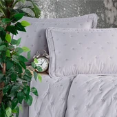 Clasy Microfiber Nakışlı Çift Kişilik Yatak Örtüsü Seti Aspendos thumbnail 12
