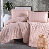 Clasy Microfiber Nakışlı Çift Kişilik Yatak Örtüsü Seti Aspendos thumbnail 4