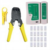 3 Lü Pense + Tester + 100 Adet RJ45 Network Seti thumbnail 1