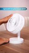 Kiwi KFAN-7607 Şarjlı Masaüstü Vantilatör thumbnail 7
