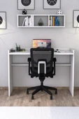 Sera Çalışma Masası Duvar Raflı Beyaz thumbnail 1