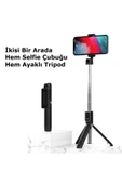 P50 Bluetooth Tripod Selfie Çubuğu-beyaz thumbnail 1