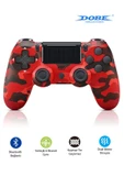 PS4-PC-Android BOX-Android-IOS Telefon Tablet Uyumlu Titreşimli Bluetooth Oyun Kolu thumbnail 2